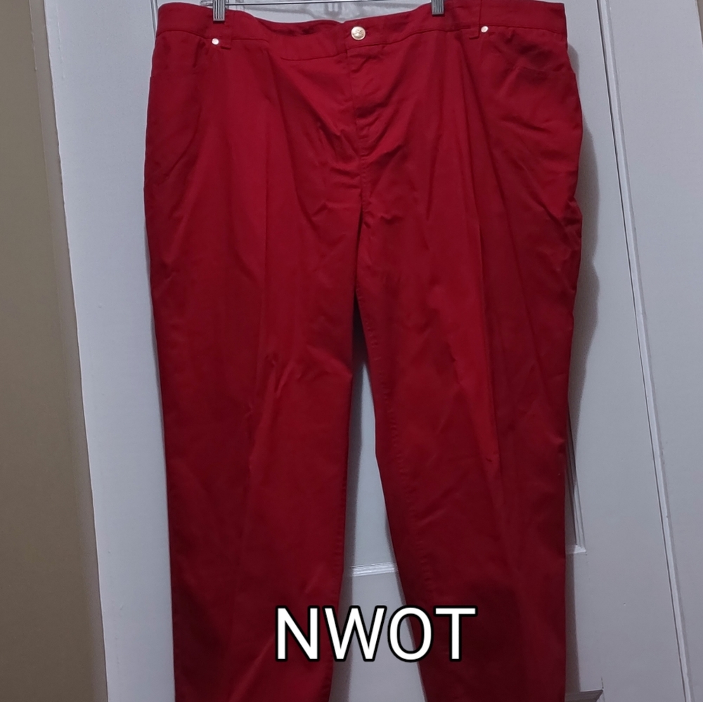 SALE!  Plus Size Red Pants NWOT